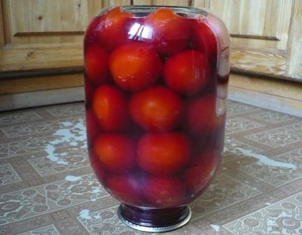 Оригинальный рецепт томатов в красном вине