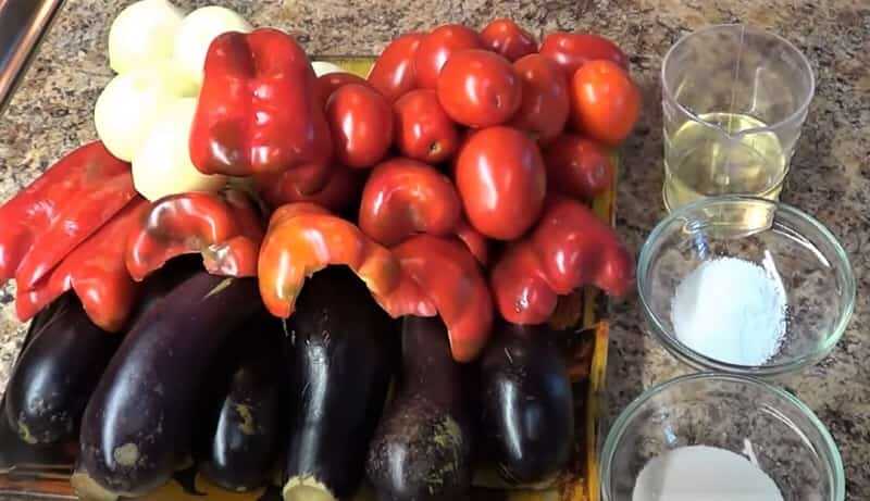 подготовленные овощи для рецепта