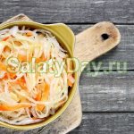 Салат из свежей капусты на зиму – классический рецепт