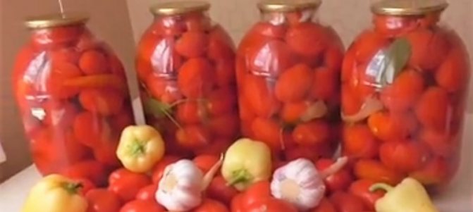сладкие помидоры в 3 литровых банках