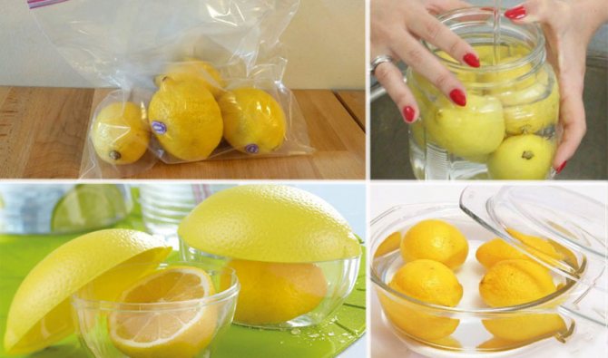 способы хранения лимонов