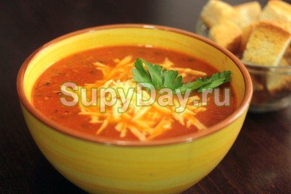 Томатно-сырный крем-суп
